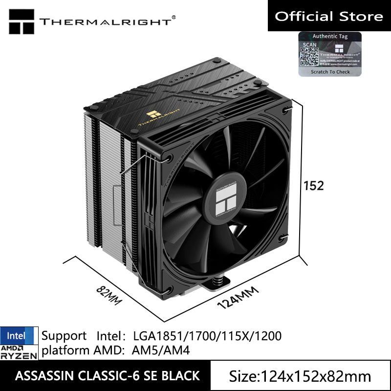 Air Cooler Cpu - Thermalright ASSASSIN CLASSIC-6 SE CPU hava