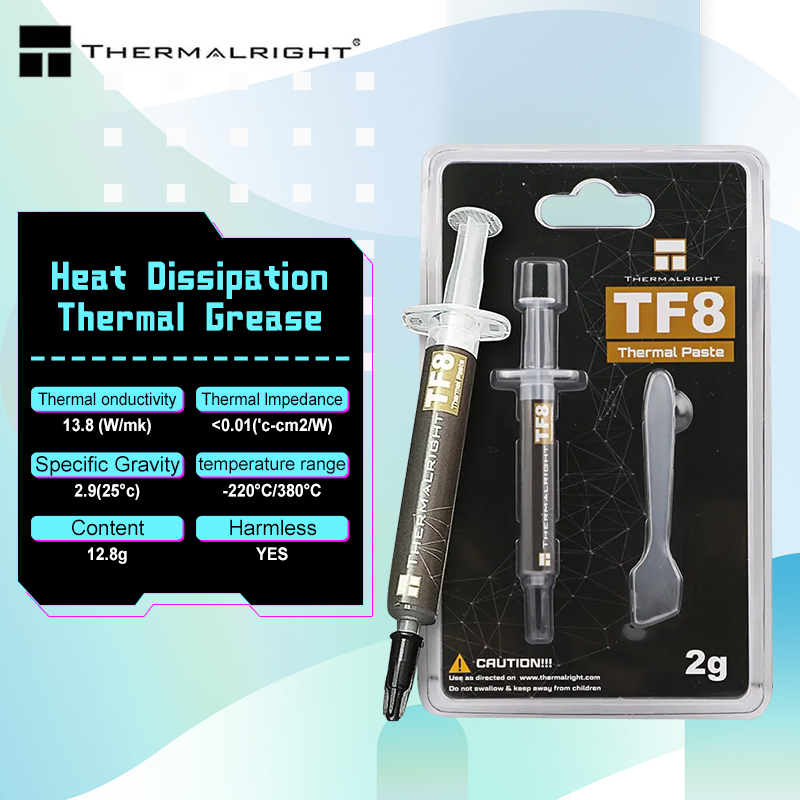 Thermal Paste - Thermalright TF8 2g/5.8g/12.8g yüksek performanslı CPU/GPU