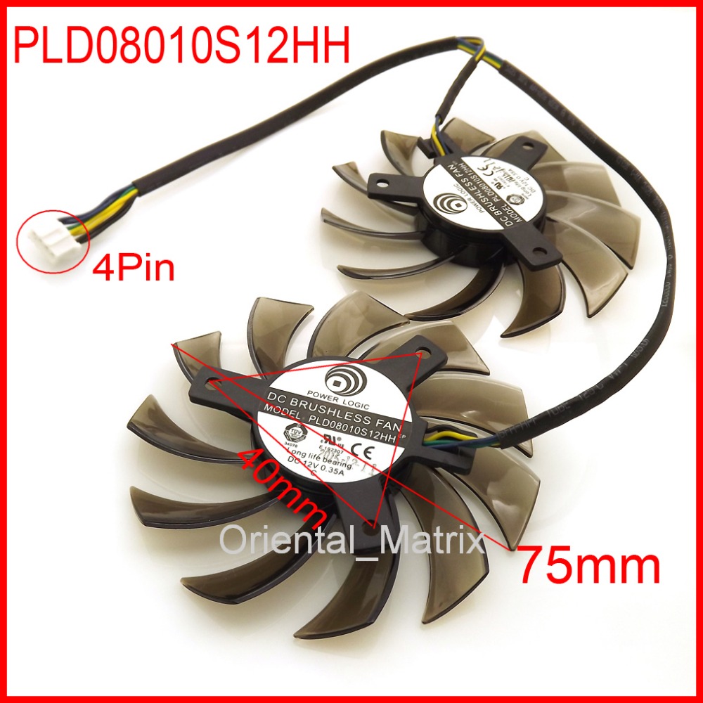 Cpu Heatsink - Ücretsiz Kargo 2 adet/grup PLD08010S12HH 75mm
