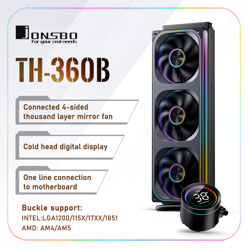 Jonsbo TH-360 AIO CPU Sıvı Soğ - Aio Liquid Cooler incelemesi ve fiyatı