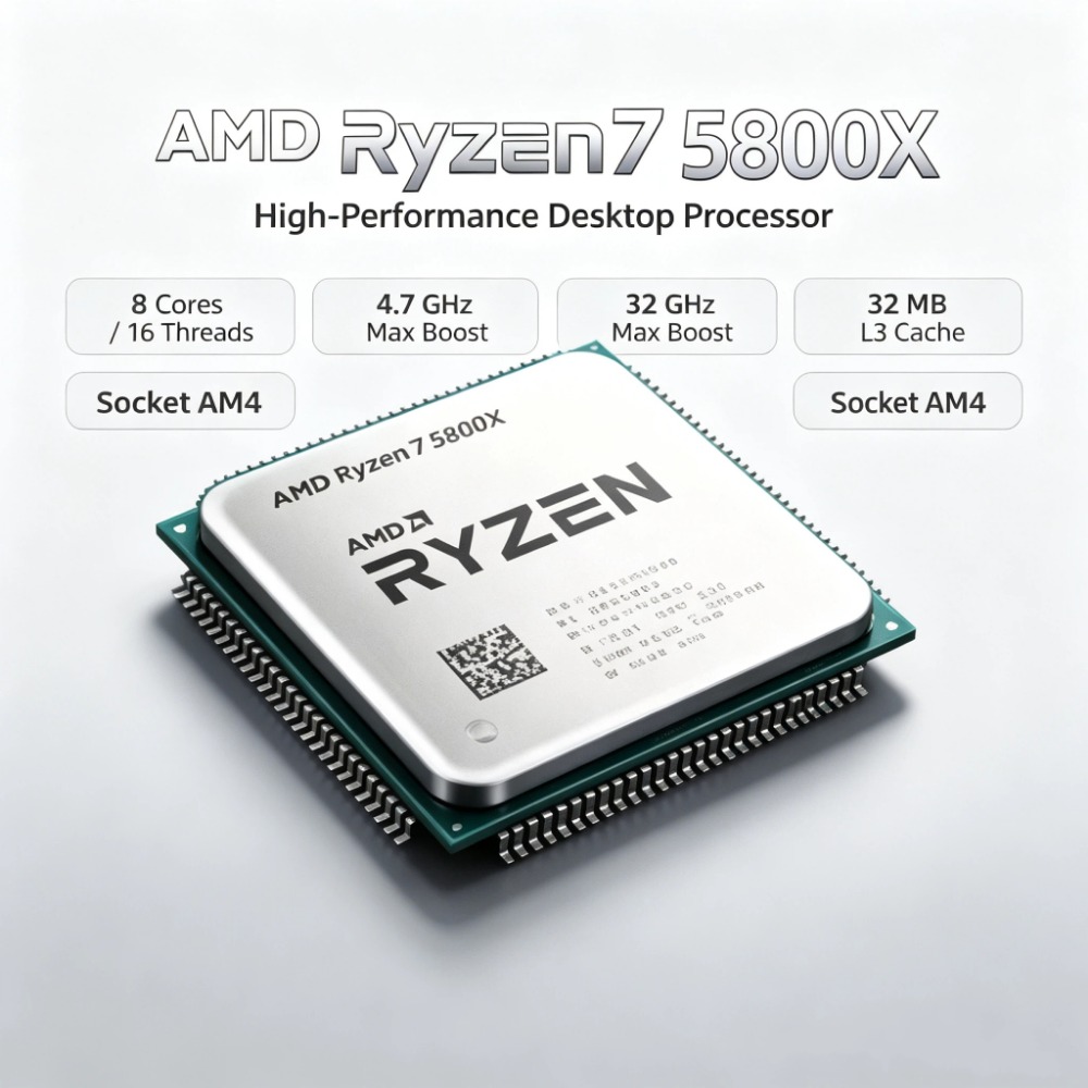 AMD Ryzen 7 5800X Kilitsiz Ove - Cpu Fan incelemesi ve fiyatı